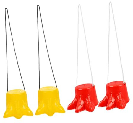 UKCOCO 2paare Stepping-Balance-Spielzeug Für Junge Mädchen Stelzen Mit Plattform Verstellbare Gurte Outdoor-Sport-übung Gleichgewichtstraining Springen-Spielzeug Kunststoff-Eimer Gehhilfe
