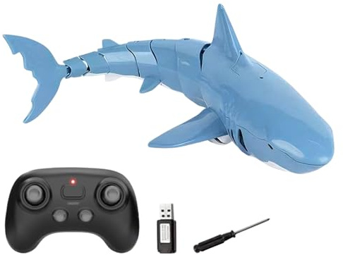 Juguetes de Tiburón,Juego de Agua para Padres e Hijos | Juguete De Tiburón Submarino con Control Remoto | para Niños, Niñas, Chicos, Chicas, Cumpleaños, Navidad, Playa, Piscina, Uso Exterior E