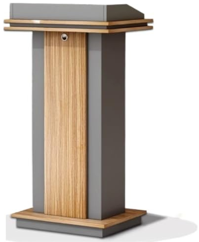 AMYSTY Stehpult Rednerpult Podiumsständer Mit Schallwand, Rednerpulte, Kanzeln Für Kirchen, Für Büro, Schule, Auditorium, Sprechunterrichtskanzeln Schulen Heime