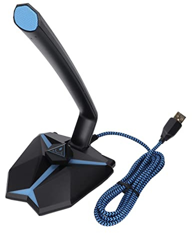 Tomantery USB Microphone Professional Gooseneck Hose Design 360 Degree Sound Pickup for Gaming PC Laptop Studio Black