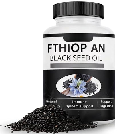 Aceite de semilla negra etíope, para apoyo inmunológico, digestión y energía, para mujeres y hombres