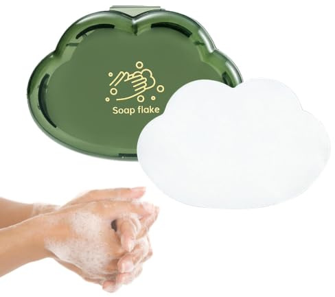 Générique Feuilles De Savon en 50 Pièces – Flocons De Savon, pour Les | Savon en Portable pour le lavage des mains, savon moussant pour l'intérieur, l'extérieur, les voyages, le Camping et l