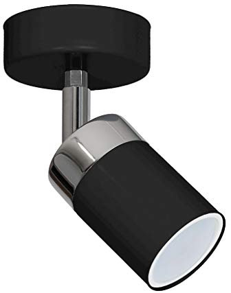 MILAGRO Wandlampe Wandleuchte Joker Schwarz Wohnzimmer Wandlichter Nachtlicht Wandbeleuchtung Schlafzimmer Flur GU10 IP20 230V MLP910