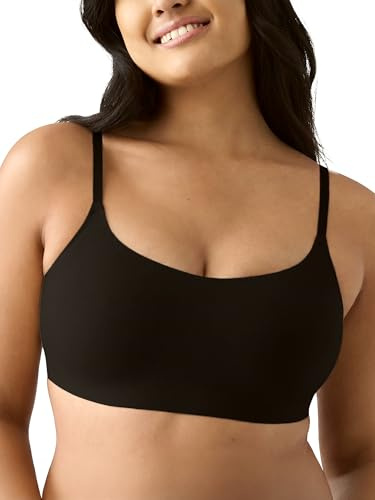 True & Co womens Skinny Strap Ballet Bralette Bra, Black, Medium US