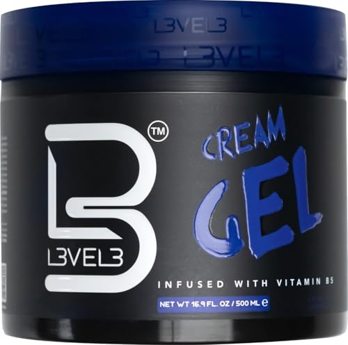 L3VEL3 - Gel para el cabello en crema para hombre, 16.9 onzas