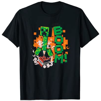 Minecraft Creeper TNT BOOM! Explosion T-Shirt
