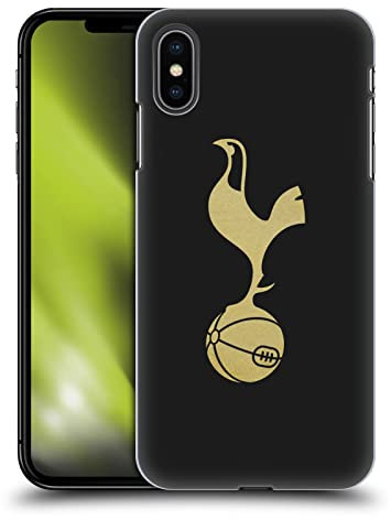 Head Case Designs Officially Licensed Tottenham Hotspur F.C. Black And Gold Badge Hard Back Case Compatible With Apple iPhone XS Max