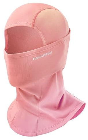ROCKBROS Sturmhaube Balaclava Skimaske Winddicht Warm für Fahrrad Ski Motorrad Winter Unisex Einheitsgröße, Rosa