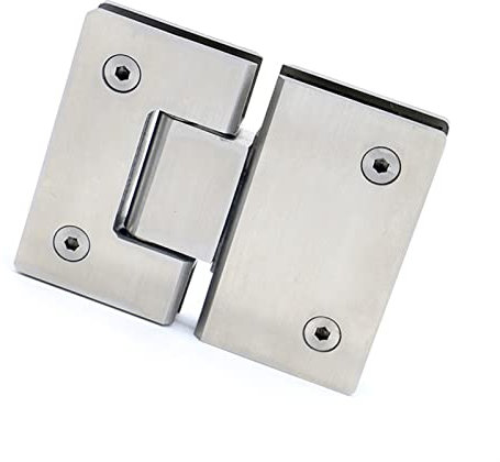 BULINO Cerniera for Porta in Vetro Pesante, Cerniera da 180 Gradi, Cerniera Aperta for Porta Doccia in Vetro a Parete in Acciaio Inossidabile 304, Adatta for Bagno di Famiglia, ferramenta for mobili