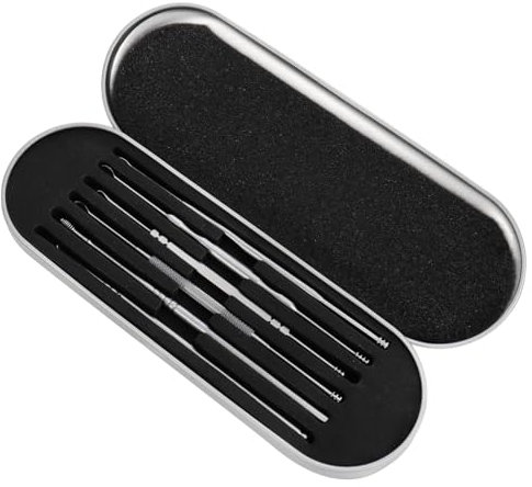 minkissy 18 Piezas Juego de purgación de orejas raspador de orejas cuchara limpiadora de oidos auriculares cuidado personal cajas almacenaje recogedor de del oído cuchara de oreja