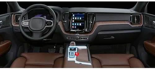 Wrhome para Volvo XC60 2024 2023 2022 Película Interior del Coche,Transparente TPU Anti-Scratch Repair Protective Film Accesorios Interiores del Coche