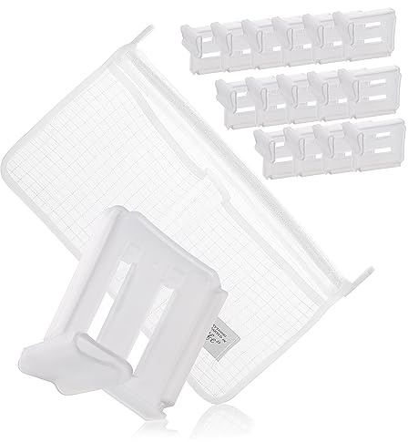 KITANDOVE 16pcs Refrigerator Dividers Mesh -saving Organizers for Fridge Freezer Easy Installation Fit for Home Storage