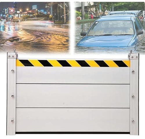 Aluminium-Hochwasserschutz-Barrieresystem, einfach zu montieren und zu demontieren, für mobilen Hochwasserschutz (Farbe: L: 100 cm, Größe: H: 60 cm)