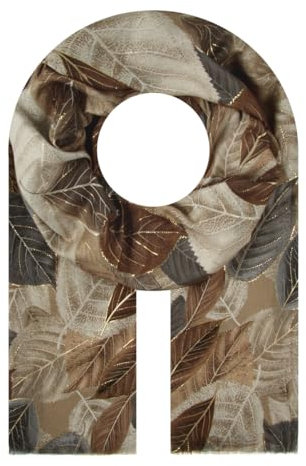 Majea Halstücher Damen Tuch Kopftuch Halstuch Schal Damen-Schal Tücher Stola (880034) (beige 19)