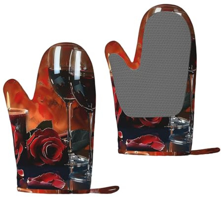 Lot de 2 gants de cuisine en silicone résistants à la chaleur et antidérapants pour cuisine, pâtisserie, grillades