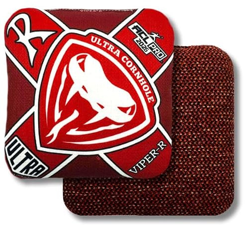 Ultra Cornhole Bags Viper-R Cornhole Bag Set - ACL Approved (Rot)
