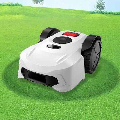 WEIMILOR Perimeter Wire Frees Vision Robotic Lawnmower 0.49 Acre. Ft, with Smart APP Control, RTK, Path Planning, for Medium to Large Yards