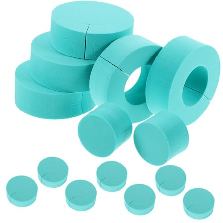 NIYANGLE 12piezas Anillo Esponja Rizar Cabello Herramienta Sujeción Firme Cabello Grueso