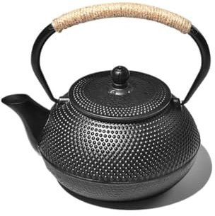 birene Teiera Bollitore in ghisa con Filtro for fornello Elettrico/Ceramica Teiera con infusori per tè Sfuso