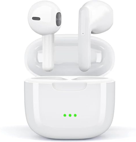 Bluetooth Kopfhörer, In Ear Kopfhörer Kabellos Bluetooth 5.3 mit 4 ENC Noise Cancelling Mic, 48H HiFi Stereo Tiefer Bass Spielzeit Wireless Earbuds,IPX7 Wasserdicht Sport Ohrhörer für iPhone Android