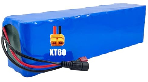 Batería de Litio de Bicicleta Eléctrica 48V 30Ah 13S3P Batería de Iones de Litio para Patinete Eléctrico para E-Bike Bicicleta Eléctrica Scooter con BMS+54.6V 2A Charger XT60 Plug,48V 30Ah
