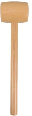 VANZACK Mini Holzhammer Handpoliert Kleiner Holzklopfer Zum Knacken Von Muscheln Und Eiern Vielseitiges Diy Werkzeug FüR Basteln Und Feine Arbeiten Kompakt 12 X 3