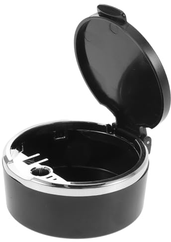 UPKOCH Cendrier De Voiture Avec Couvercle Cendrier Portable Pour Véhicule Sans Fumée Résistant À La Chaleur Contient Les Cendres Et Limite Les Odeurs 3.35 X 3.35 X 1.34 in
