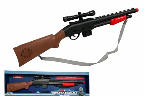 Set Fucile Giocattolo con Suoni Reali cm 70 Suono Meccanico Mitra Giocattolo con Suoni Fucile a Pompa Shotgun Mitragliatrice Giocattolo per Bambini Fucile Giocattolo con Suoni Pistola Giocattolo (B)