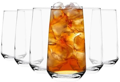 Argon Tableware Grands Verres à Eau/à jus de Fruit - Coffret-Cadeau de 6 Verres