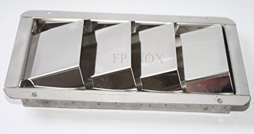 Rejilla de ventilación 4 paneles) (Motor) 205 mmx112 mm acero inoxidable 316