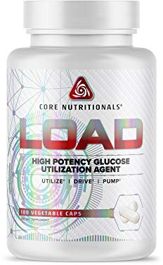 Core Nutritionals Load Platinum High Potency Glucose Utilization Agent with Berberine+Green Coffee Extract to Promote Carbohydrate Absorption and Glucose Disposal, (180 Caps)
