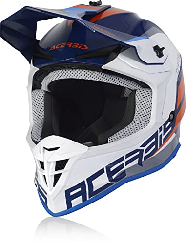 Acerbis 0024473.245.066 Linear-Casco de Motocross, Unisex-Adult, Multicolor, Talla Unica
