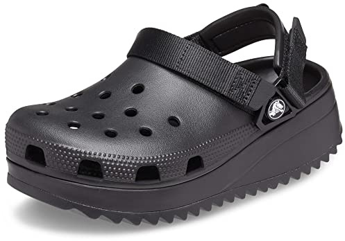 Crocs Unisex Adulto Hiker Clog Zueco, Black/Black, 45/46 EU