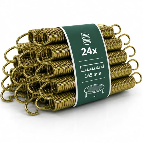 Arebos Trampolin Federn 165 mm Federset Ersatzfedern Trampolinfeder Zugfeder aus Edelstahl, rostfrei Stahlfeder Spiralfeder Befestigung Ersatzteile Gartentrampolin