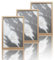 VUVUZULA Bilderrahmen 20x30cm Holz Holzrahmen 3er Set Eiche Fotorahmen MDF Rahmen Natur