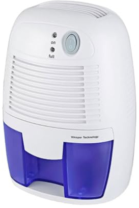 TopHomer Deumidificatore portatile, 500 ml, per casa, auto, ufficio e cantina, antimuffa con tecnologia Peltier ultra silenziosa, per ambienti umidi