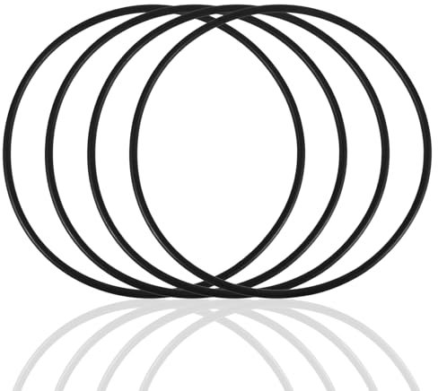PEUTIER Pool Filter O-Ring, 4pcs Nitrile Rubber Replacement for 154493, Black, 5.75in x 6.06in, Pool Pump Plug O Ring