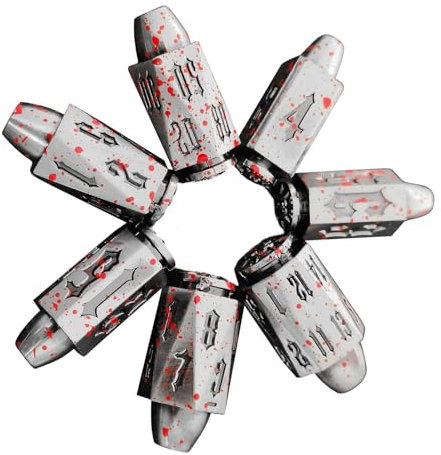 Kugelwürfel, polyedrisches Würfelset - 7X Polyedrische RPG-Spiel-Bullet-Würfel - Coole Tischwürfel, Spielzubehör, Brettspielwürfel für Club-Pub-Party-RPG-Tischspiele