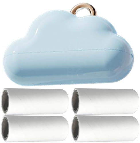 Dmuzsoih Lint Brushes for Clothes, Pet Lint Removal Brush, Small Hair Remover, Portable Clothing Lint Remover with 4 Refills for Coverlet, Furniture, Couch, Car Cushions