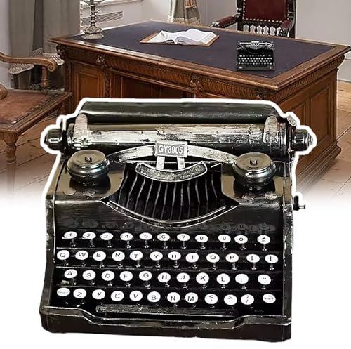 Dekoration Antike Schreibmaschine, klassisches Vintage-Schreibmaschinenmodell, kann keine Wörter eingeben, Vintage-Design, Filmrequisiten, für den Schreibtisch zu Hause/im Büro/im Arbeitszimmer, sch