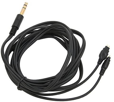 Replacement Headphone Cable with OFC Wire Core, Double Sided Cable for HD650 HD600 HD580 HD535 HD545 HD565 HD265, Gold Plated 1 4inch Stereo Plug
