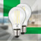 Briloner - Classe énergétique A Lot de 2 Ampoule LED à filament E27 A60, Ultra Efficient, lumière blanc chaud, 5W, 1055lm, ampoule LED, éclairage LED, lampes à incandescence, 60x106 mm