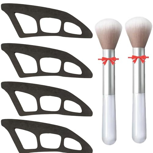 Nybhyjka 2 Set Outil De Fard À Paupières Eyetour,Eyeshadow Tool, Pochoirs De Fard À Paupières Pour Les Yeux,Pochoirs Pour Eye-liner, Pochoir Pour Fard À Paupières, Outil De Maquillage (6 Pieces)