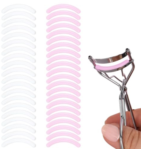 KEQAR 40 Pcs Wimpernzange Ersatz Pads Silikon Gummi Universal Ersatzpads Ersatzgummis Ersatz Silikonpads