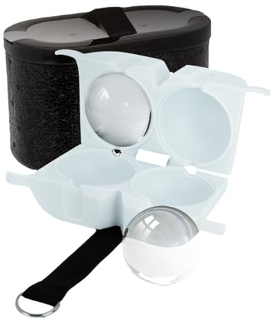 Crystal -Clear Ice Ball Machine - Blister - Med Kapacitet | Av Eisball | Silikon För Whiskyboll | Precisionsis För Drycker Presentidéer