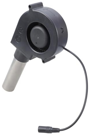 Watreketal Ventilador centrífugo de 97 mm de alto rendimiento para barbacoa, ventilador de ventilación centrífugo de 12 V para arrancador de carbón y chimeneas