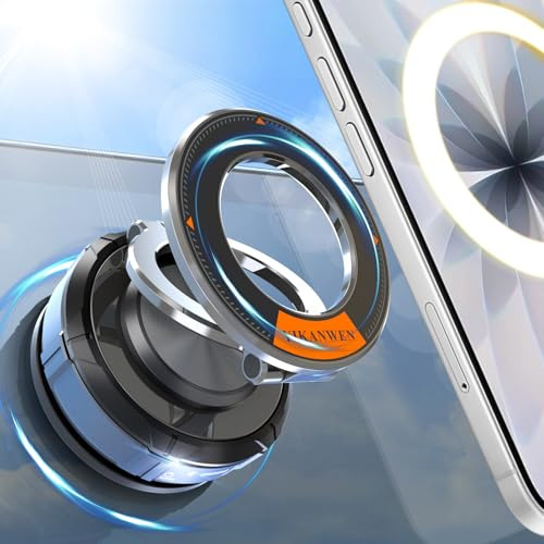 YIKANWEN Porta Cellulare Auto Magnetico [Molto Stabile e Antiurto] Supporto Telefono Auto Magsafe Girevole a 360° Porta Telefono Auto per iPhone, Samsung, Huawei, Xiaomi e Altri Smartphones
