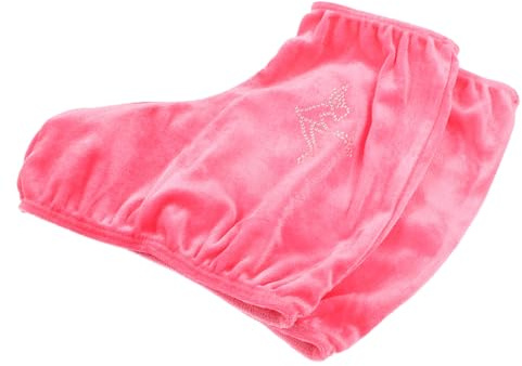 Abaodam Cubre Patines de Poliéster para Botas de Patinaje Soporte Extra y Diseño Elástico, Ideales para Patinaje en Superficie Lisa y Hielo, Paquete de Rosa