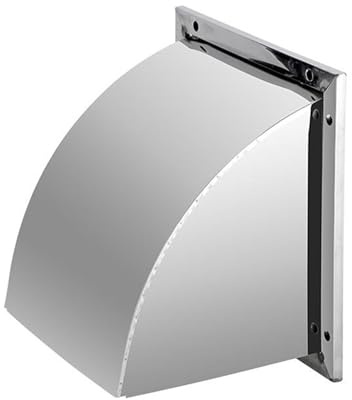 Tappo di Ventilazione a Parete in Acciaio Inossidabile - Copertura di Ventilazione Quadrata 40x40 cm con Rete per condotti dell'Aria di Cucina e Bagno, Resistente griglia di Ventilazione