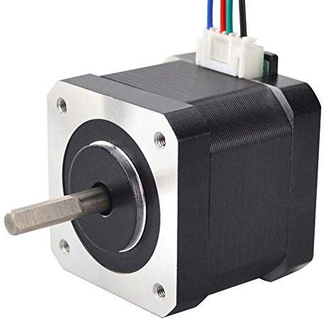 STEPPERONLINE Schrittmotor Nema 17 45Ncm 1.5A 12V 39mm 1.8Deg mit 1M Draht | 4-Draht , Stepper Motor für 3D Drucker